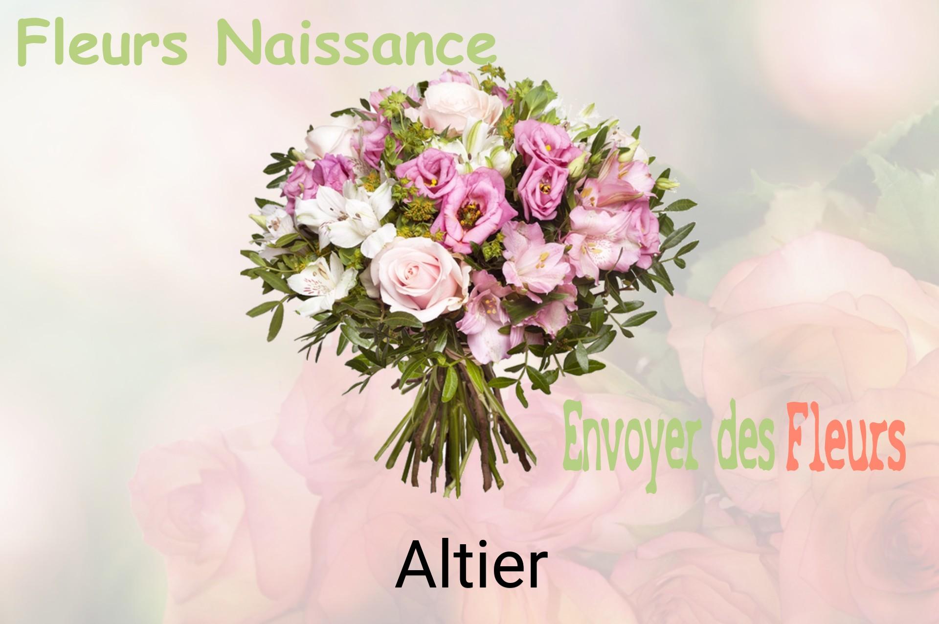 Bouquet de fleurs de naissance livré à Altier